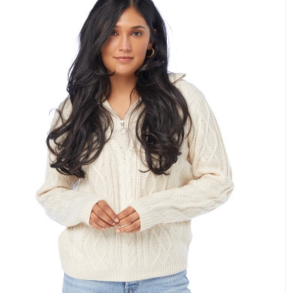 Otinka Cable Pullover In Birch - Picture 2 of 9